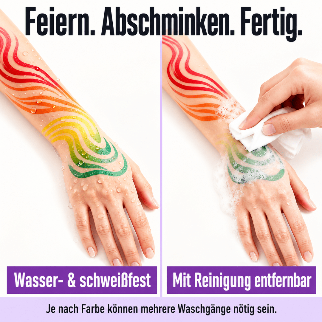 UV Neon Schminkstifte 8 Farben Set - TwentyFourParty