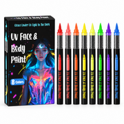 UV Neon Schminkstifte 8 Farben Set - TwentyFourParty