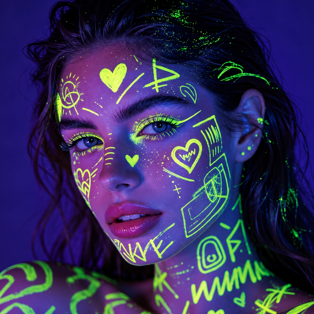UV Neon Schminkstifte 8 Farben Set - TwentyFourParty