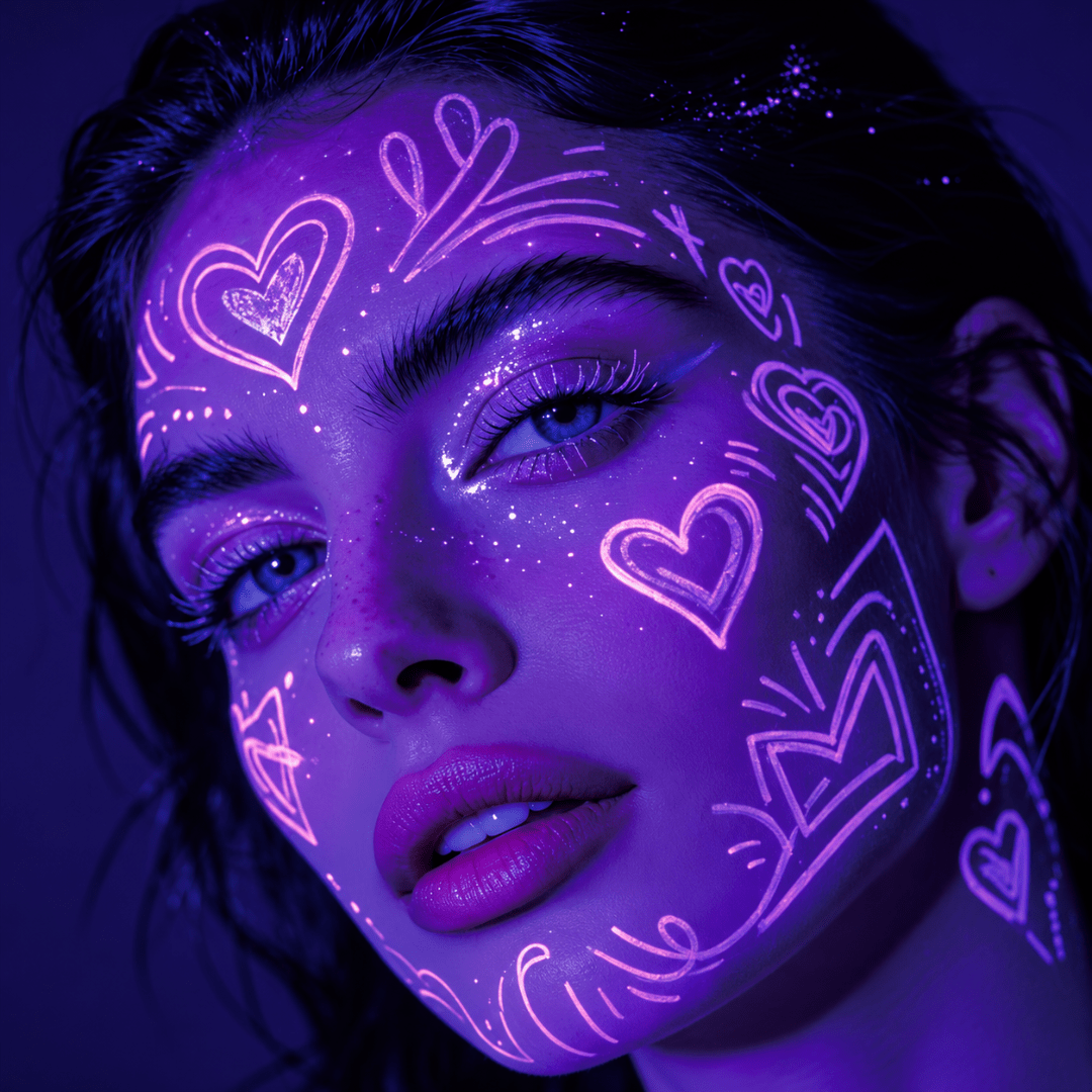 UV Neon Schminkstifte 8 Farben Set - TwentyFourParty