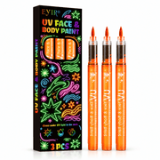 UV Neon Schminkstifte Braun 3er-Set - TwentyFourParty
