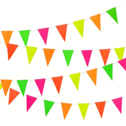 UV Neon Wimpel Girlande - TwentyFourParty
