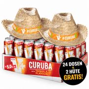 Veltins V+ Curuba 24 Dosen mit 2 Strohhüten Gratis - TwentyFourParty