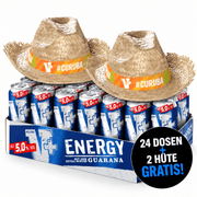 Veltins V+ Energy 24 Dosen mit 2 Strohhüten Gratis - TwentyFourParty