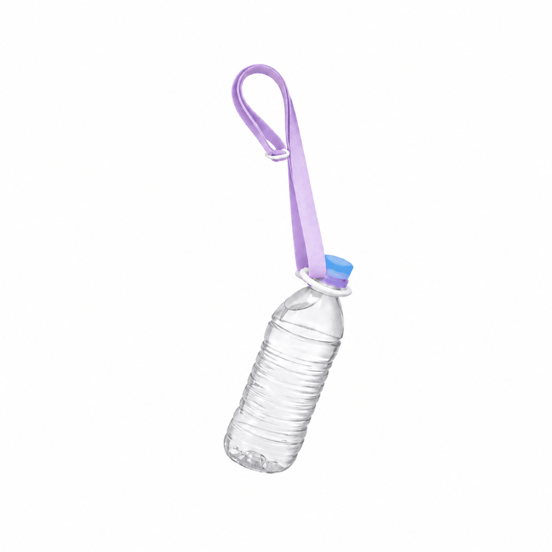 Verstellbarer Flaschenhalter mit Schultergurt Lila - TwentyFourParty