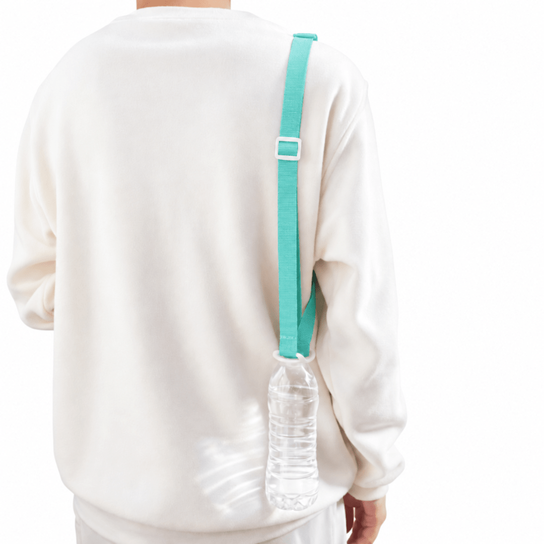 Verstellbarer Flaschenhalter mit Schultergurt Mint - TwentyFourParty