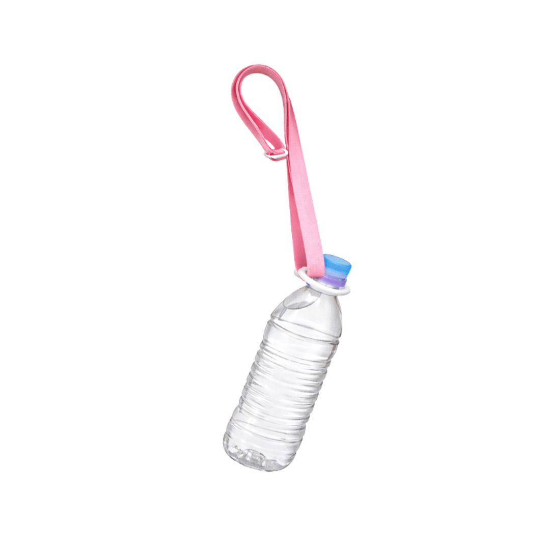 Verstellbarer Flaschenhalter mit Schultergurt Rosa - TwentyFourParty
