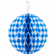Wabenball Blau Weiß Ø 30 cm - TwentyFourParty