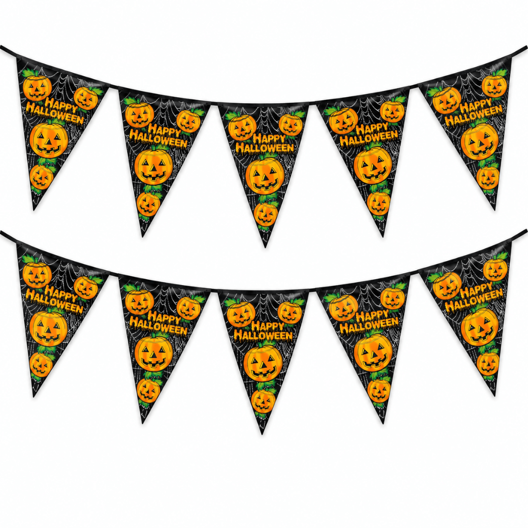 Wimpelkette Happy Halloween 5 m - TwentyFourParty