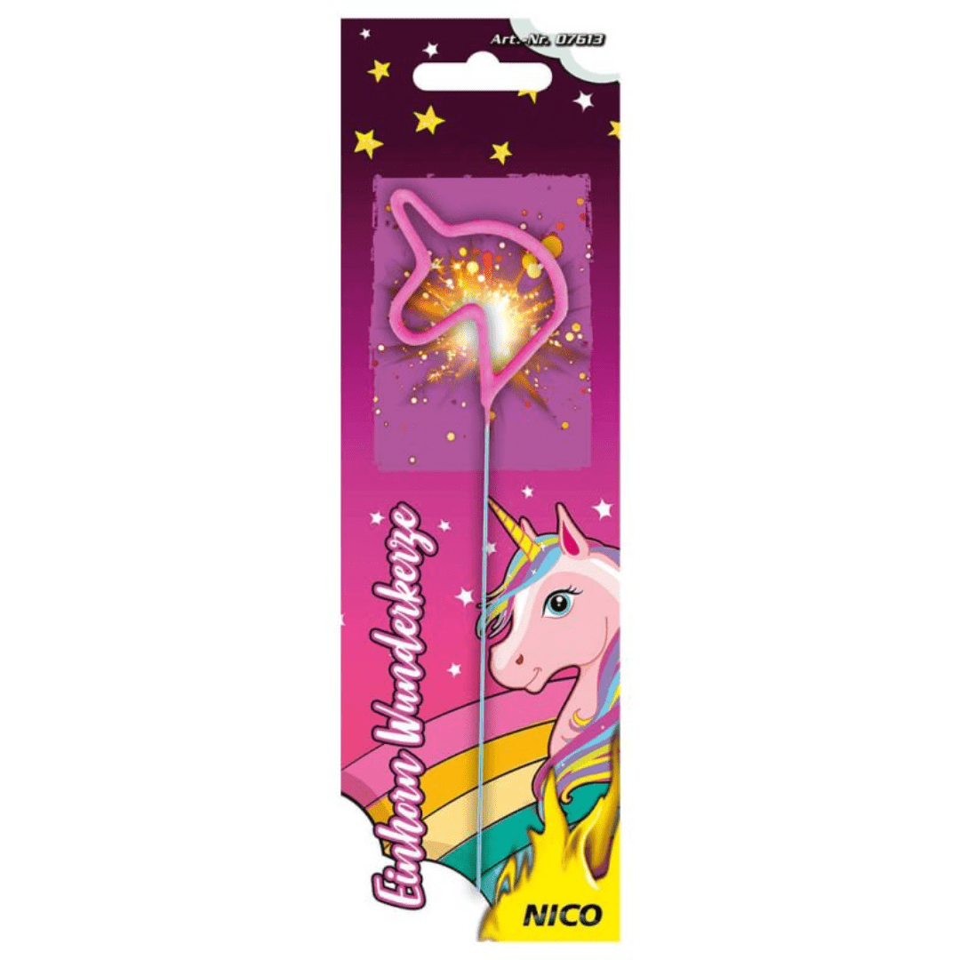Wunderkerze Einhorn - TwentyFourParty