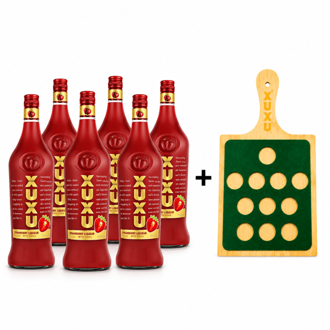 XUXU Strawberry 0,7 l – Erdbeerlikör mit Vodka - TwentyFourParty