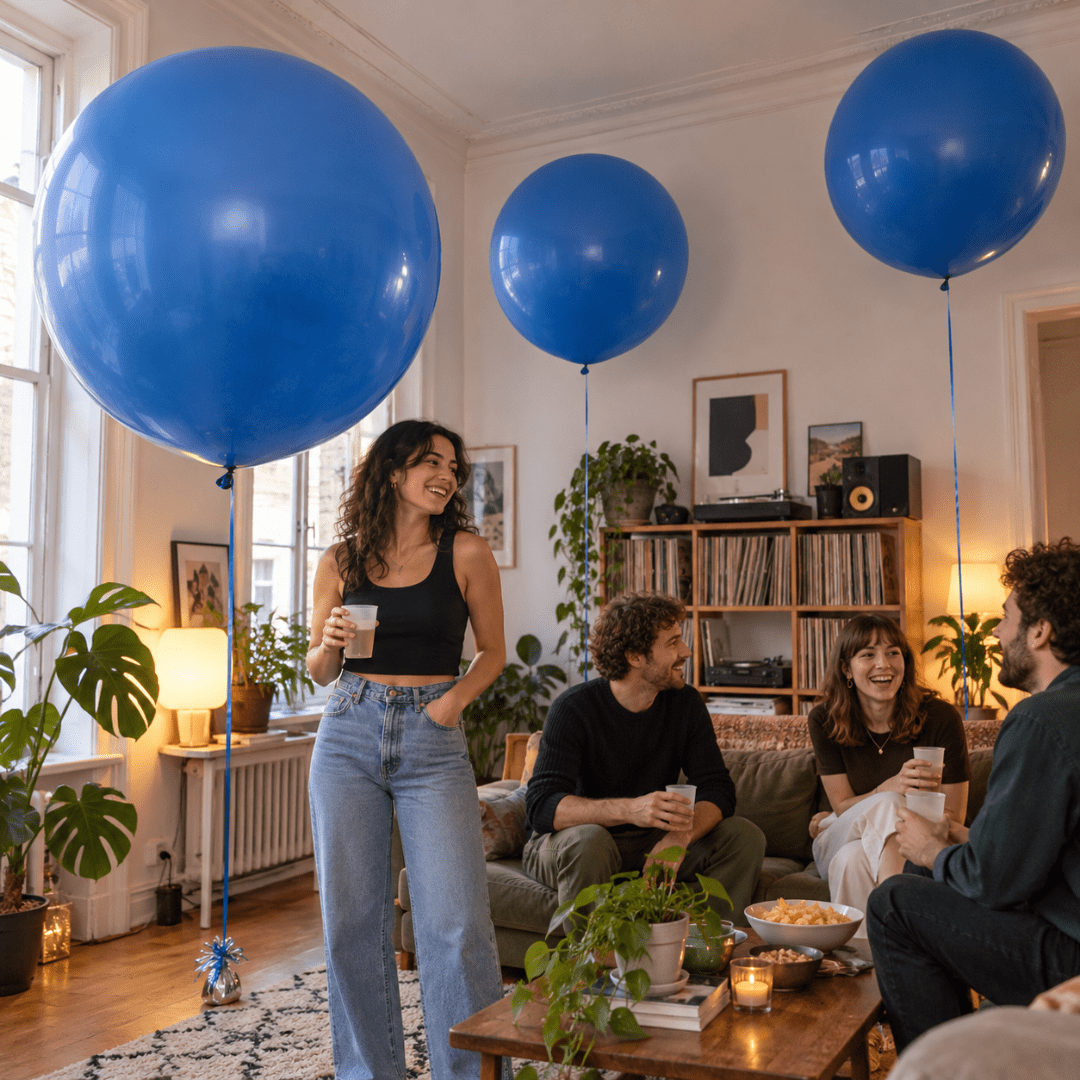 XXL Ballon Blau 1 Meter - TwentyFourParty