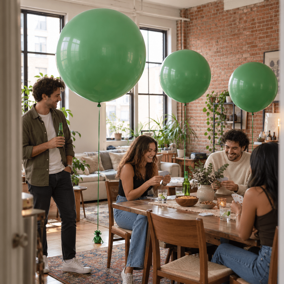 XXL Ballon Grün 1 Meter - TwentyFourParty