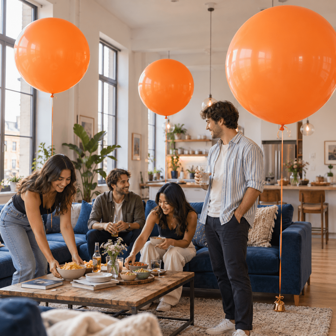 XXL Ballon Orange 1 Meter - TwentyFourParty