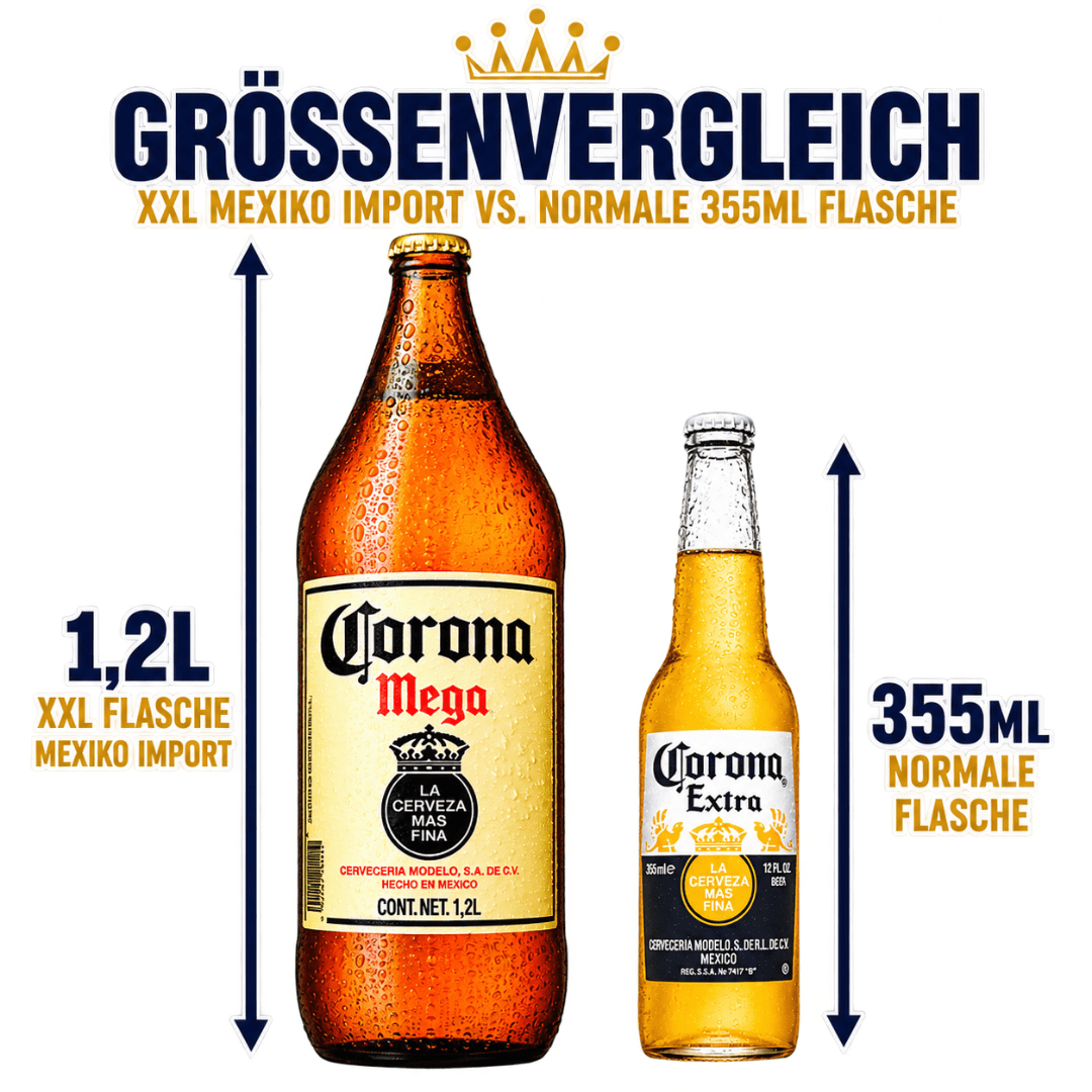 XXL Corona Mega Bier 1,2 L – Partyflasche & Geschenkidee - TwentyFourParty