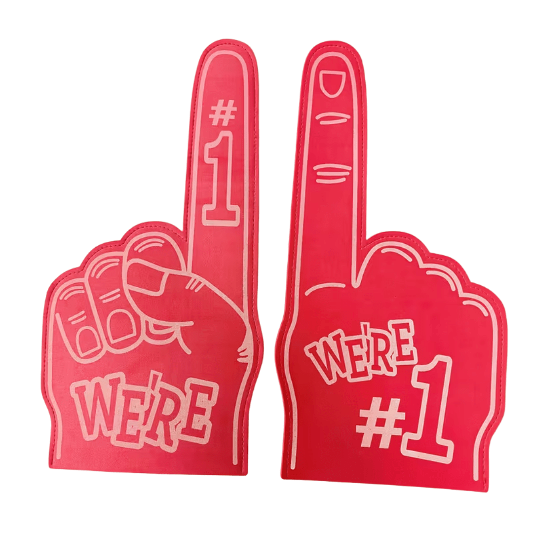 XXL Schaumstoff Finger Rot 45 cm - TwentyFourParty