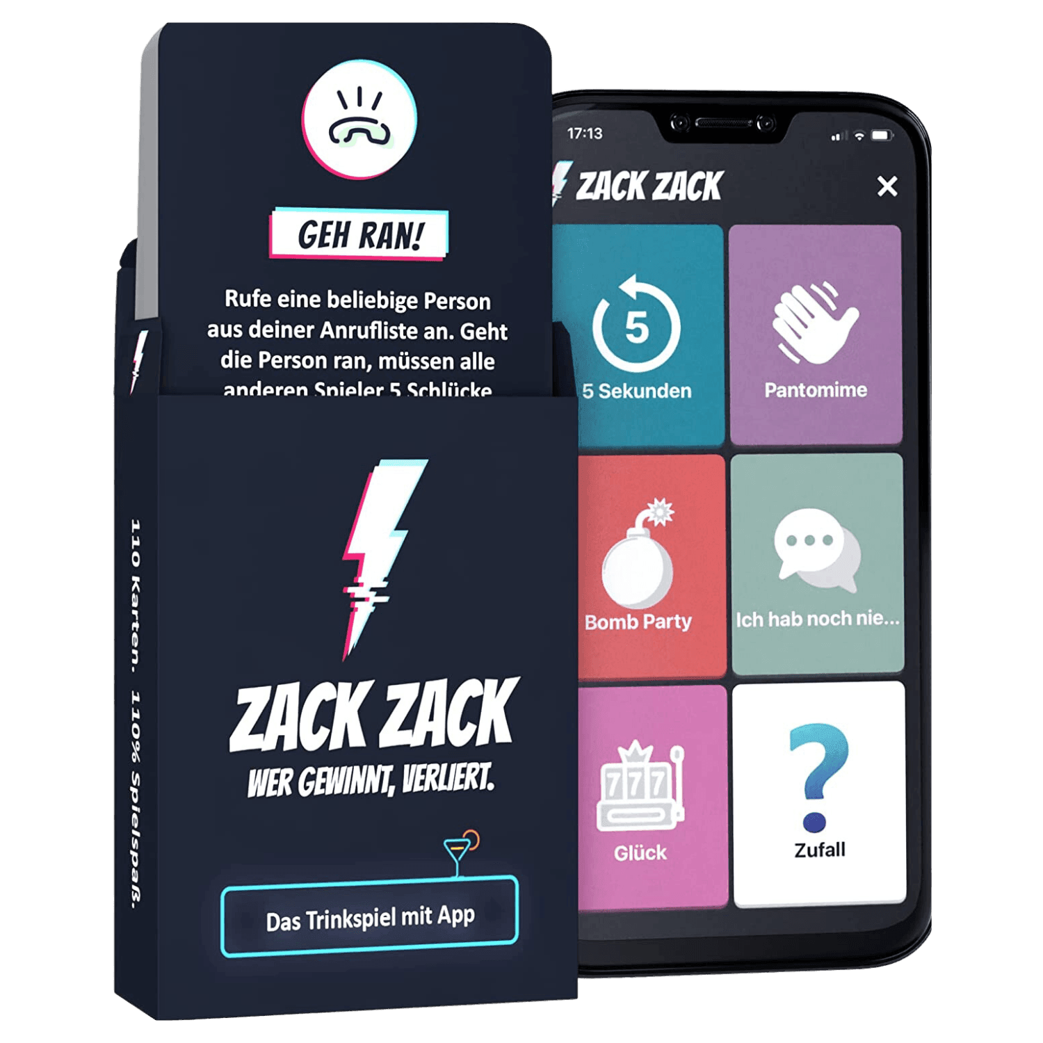 Zack Zack - wer gewinnt, verliert! - Kartenspiel - TwentyFourParty